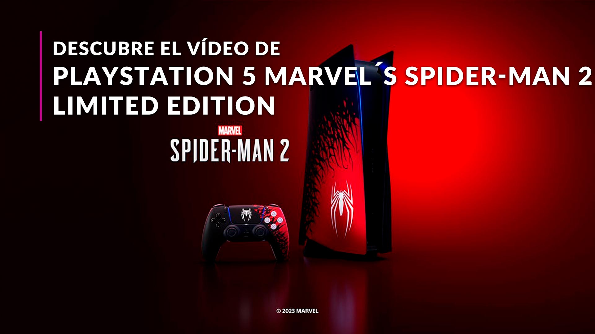 Playstation Consola PS5 Standard Edition Marvel´s Spider-Man 2 Rojo