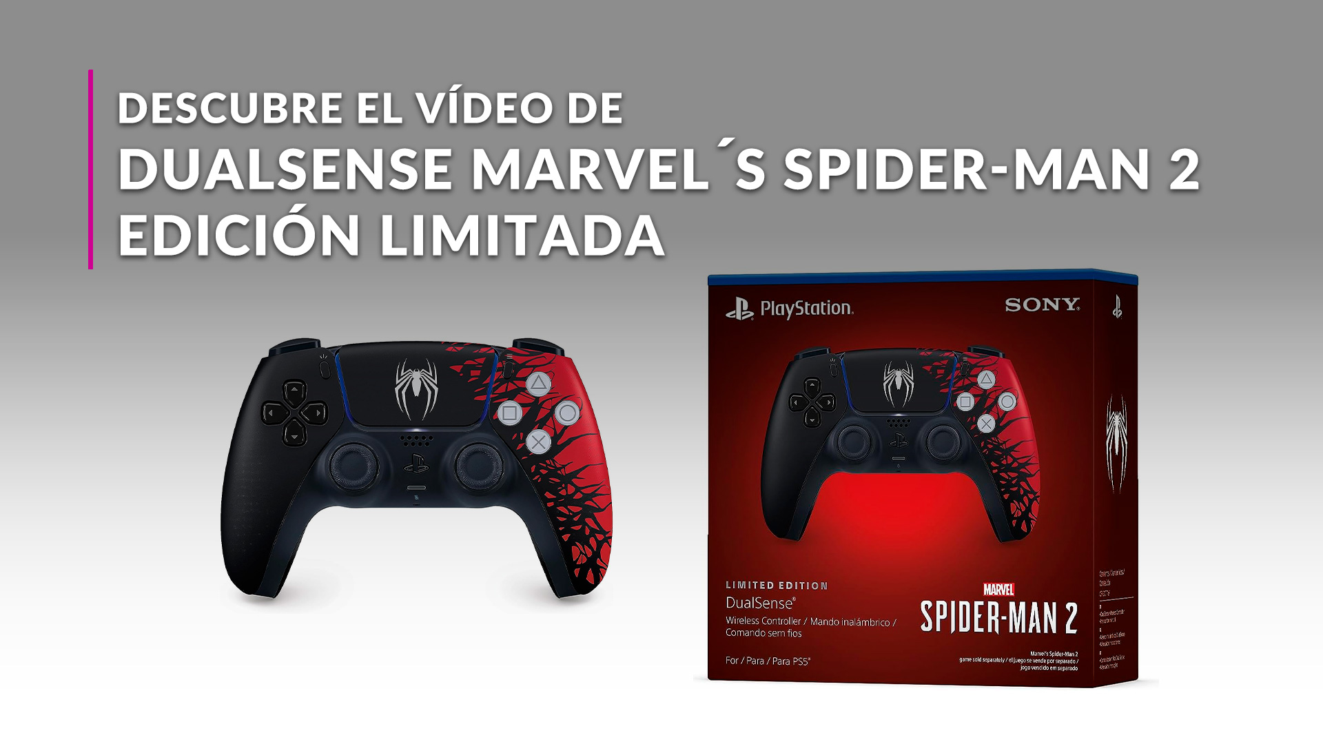 Un fan diseñó un espectacular mando de PS5 basado en Spider-Man 2