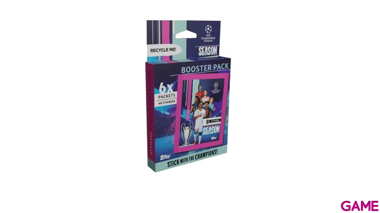 Multipack Cromos Stickers UCL 2023-2024. Merchandising: GAME.es