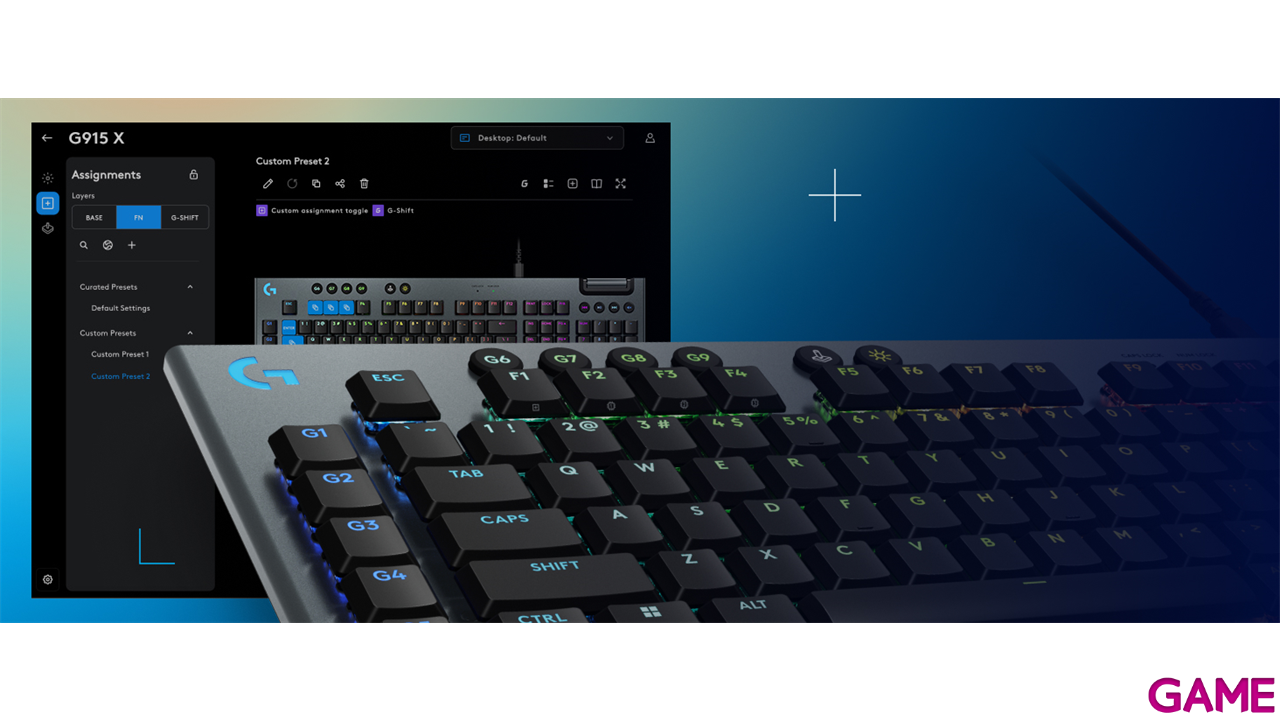 Logitech G915 X Lightspeed TKL Low Profile Teclado Gaming. PC GAMING