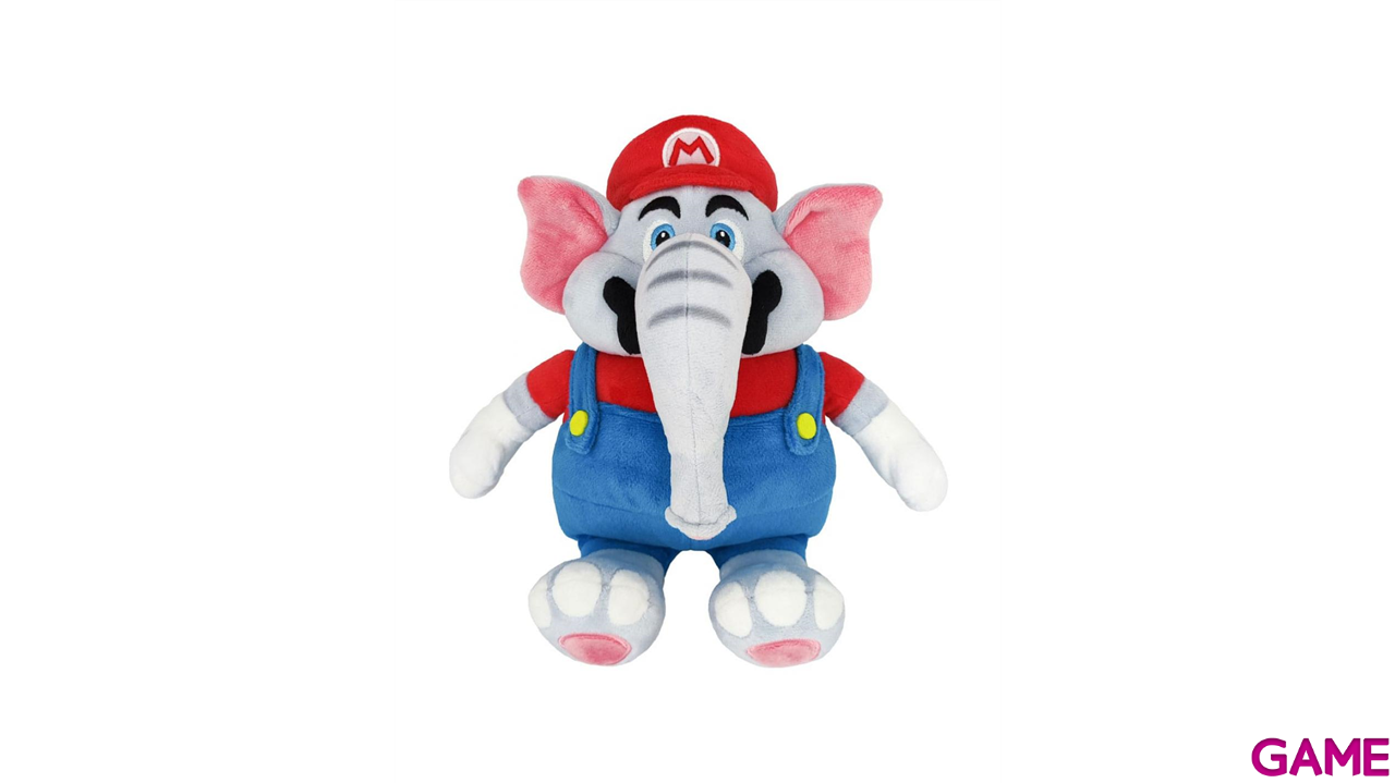 Elefante Rosa Mario Peluche Super Mario Bros Wonder Elefante de 27 cm. Merchandising: GAME.es