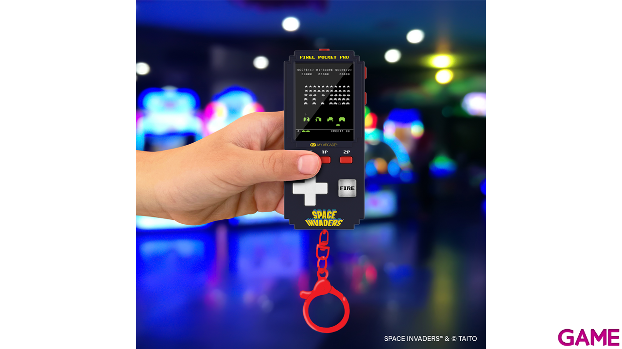 Consola retro portátil Pixel Pocket Pro Space Invaders - Electronica | GAME
