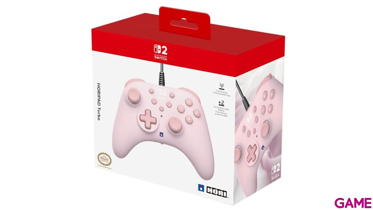 Horipad Turbo Rosa. Nintendo Switch 2: GAME.es
