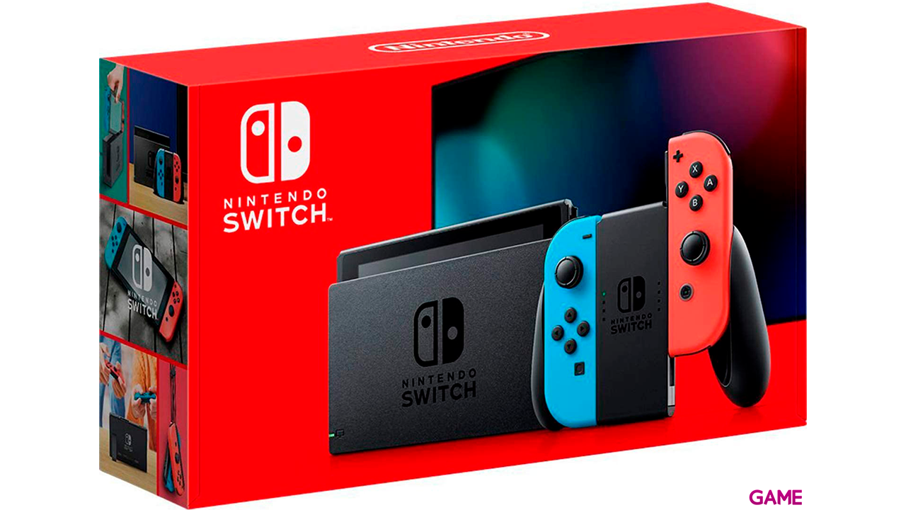 Nintendo Switch Azul Neon Rojo Neon + Fortnite Leyendas de Menta-1
