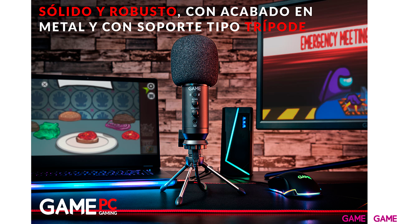 Webcam GAME WX300 + Micrófono GAME MIC 320-3