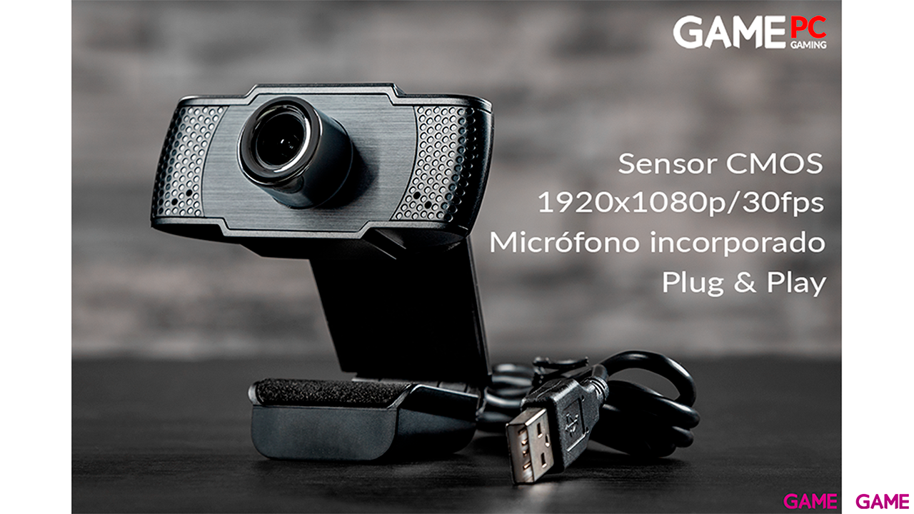 Webcam GAME WX200 + Micrófono GAME MIC200-1