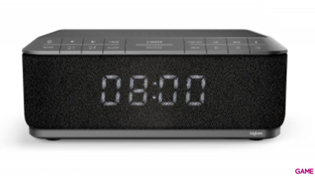 Bigben Interactive RR140IG radio Reloj Digital Negro, Gris-0