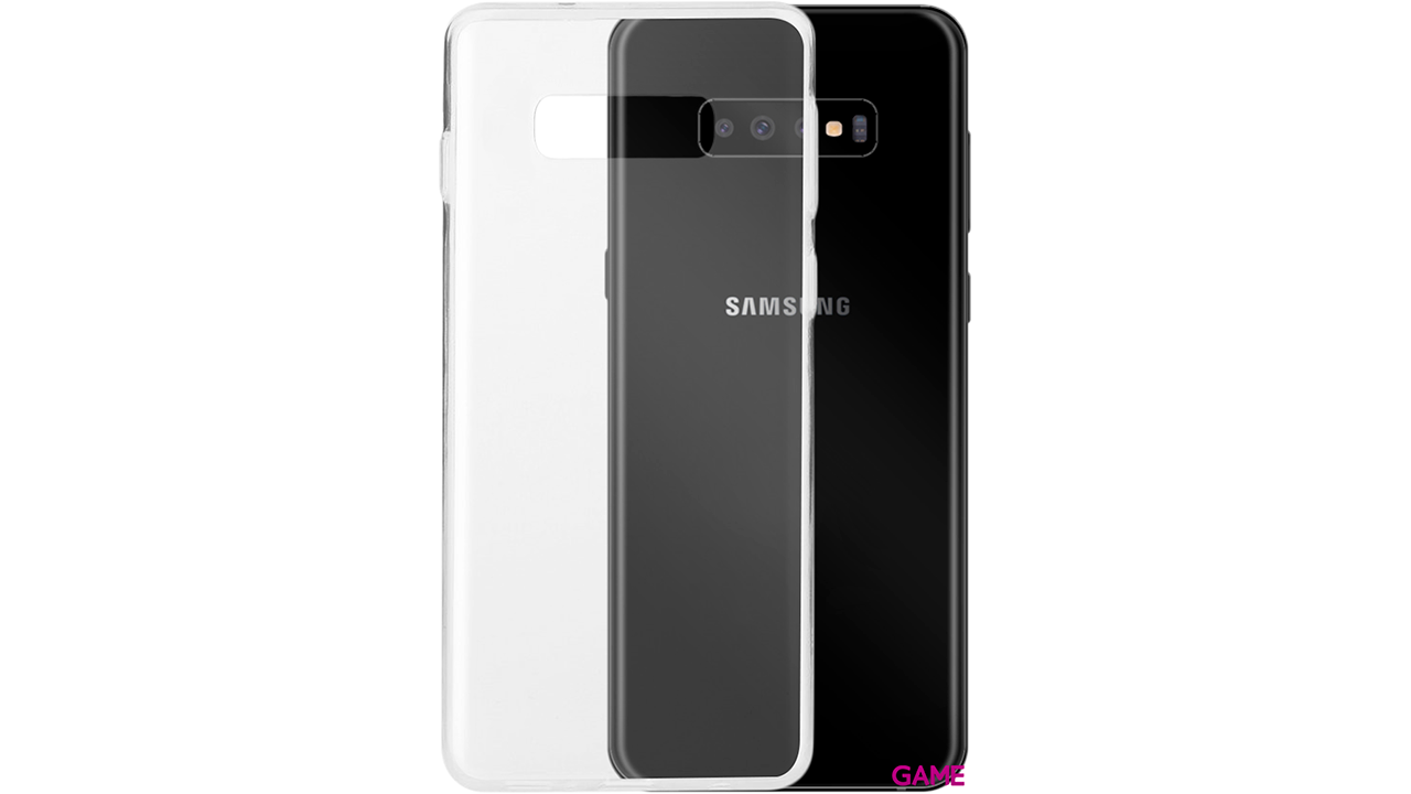 Carcasa semi rígida transparente para Samsung S10+-0