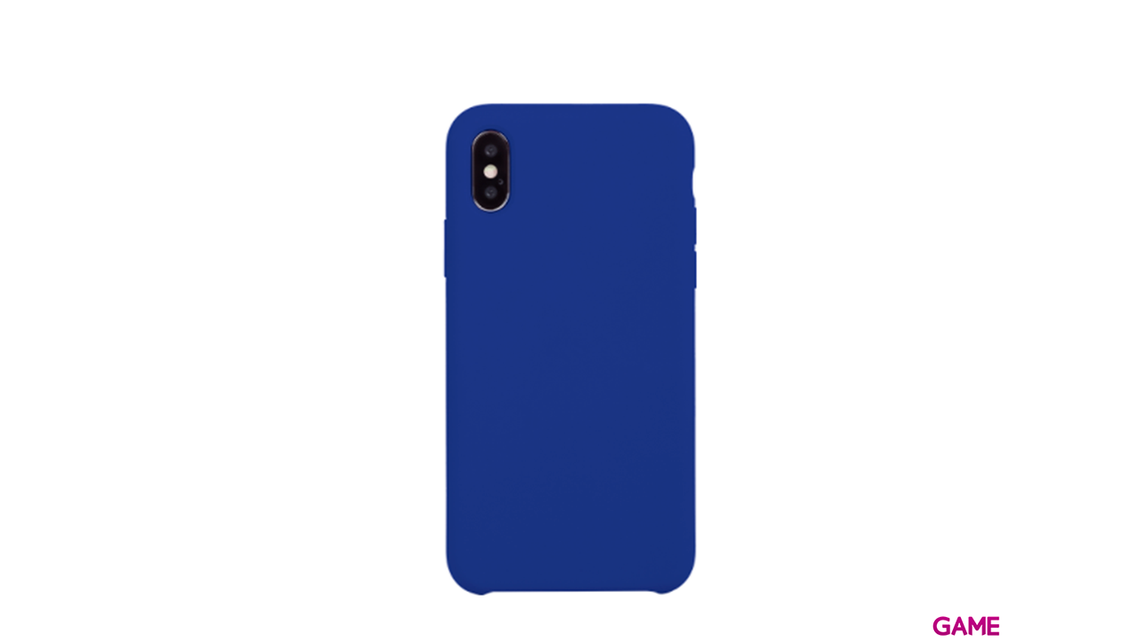 Carcasa rígida acabado suave en azul eléctrico para iPhone X/XS-0