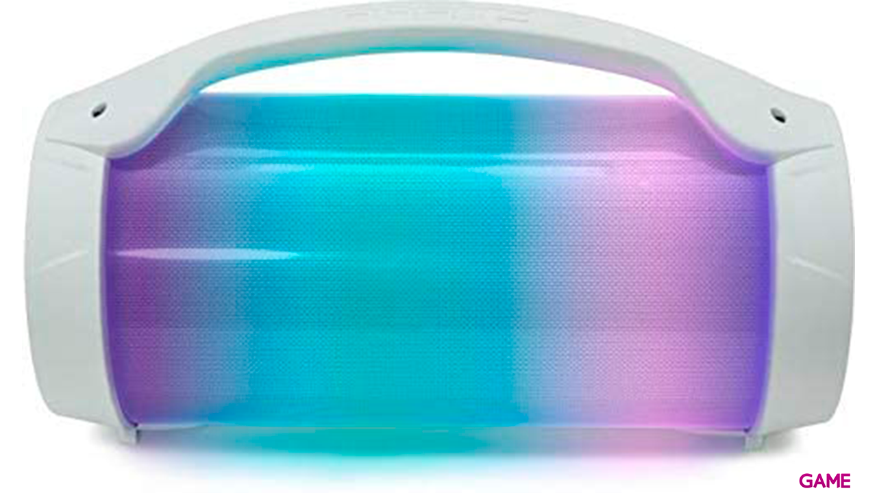 Altavoz Bluetooth con micrófono Party blanco con USB, AUX y SD-2
