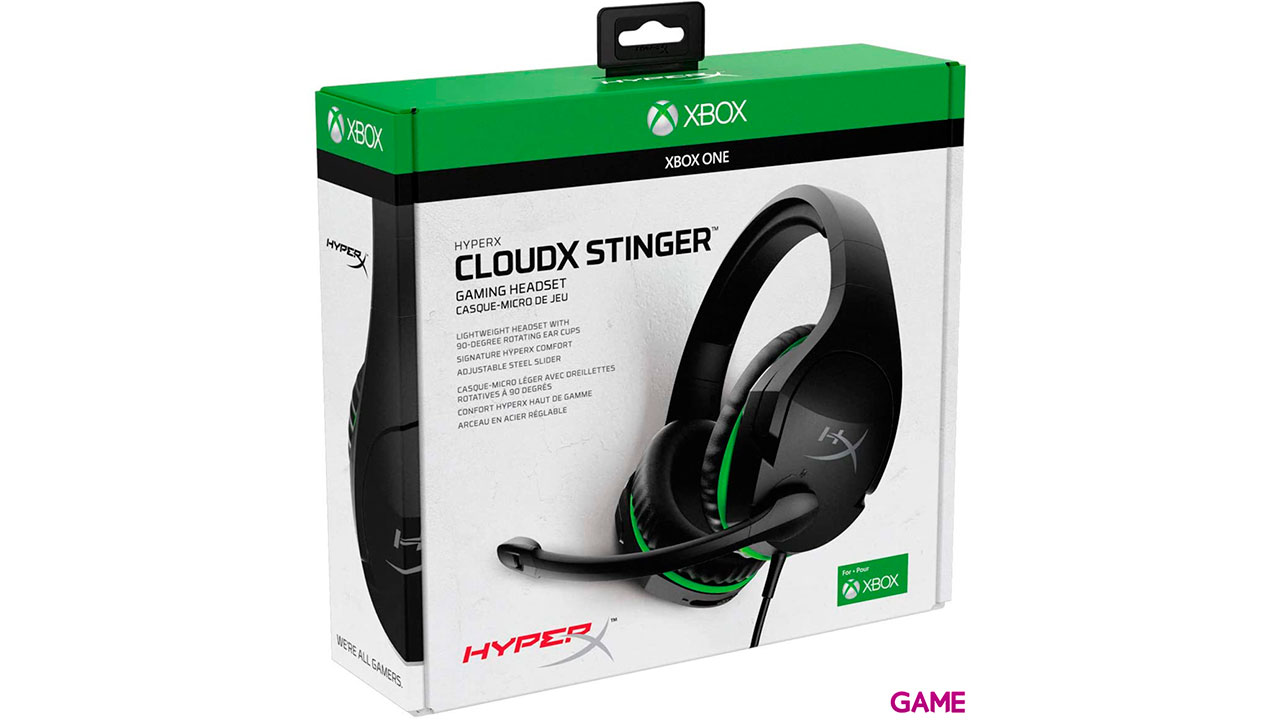 HyperX CloudX Stinger Core Auriculares Diadema Negro, Verde-1