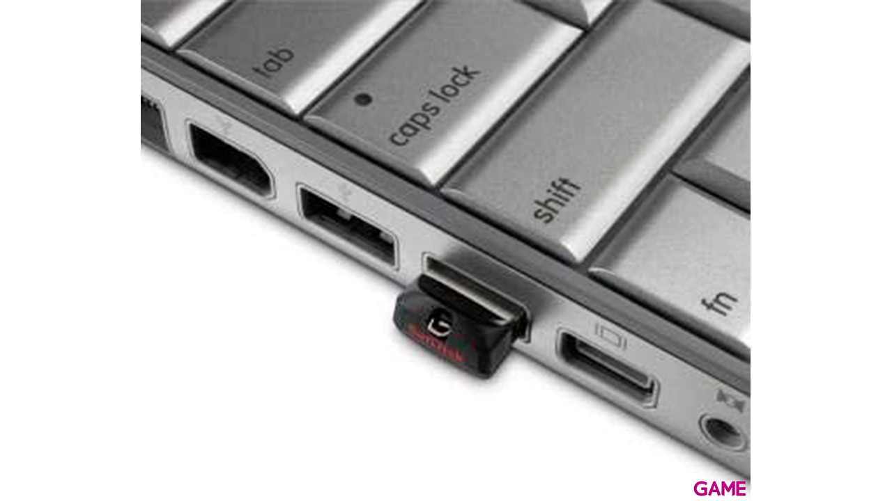 Sandisk Cruzer Fit unidad flash USB 64GB USB tipo A 2.0 Negro, Plata-1