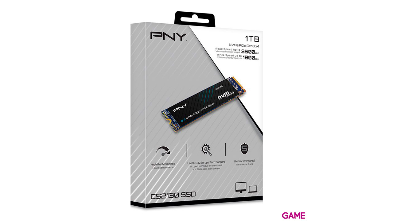 PNY XLR8 CS3030 M.2 1000 GB PCI Express 3D TLC NVMe-3