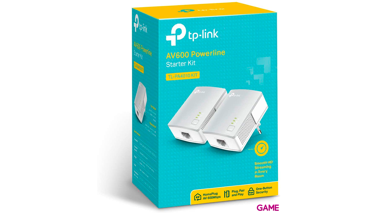 TP-LINK TL-PA4010KIT 600 Mbit/s Ethernet Blanco 2uds - PLC-2