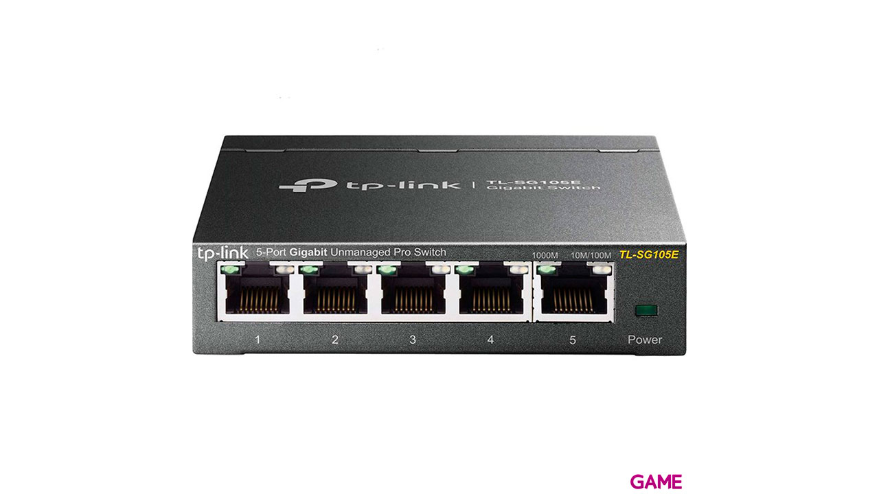 TP-LINK TL-SG105E L2 Gigabit Ethernet (10/100/1000) Negro - Hub Switch-2