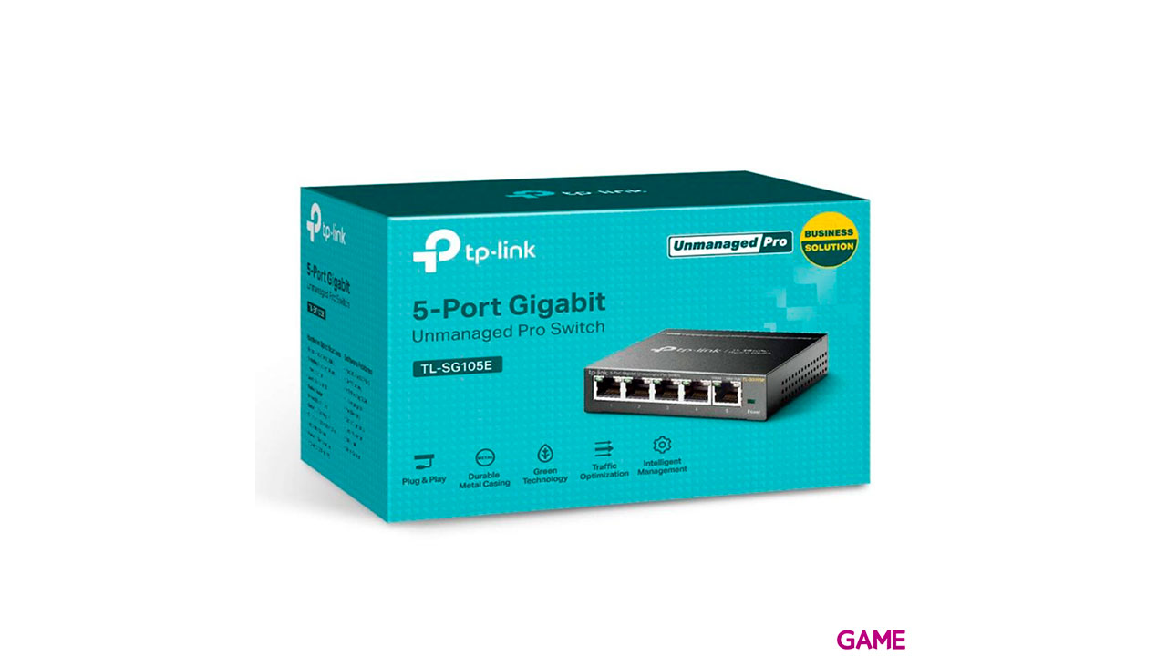 TP-LINK TL-SG105E L2 Gigabit Ethernet (10/100/1000) Negro - Hub Switch-3