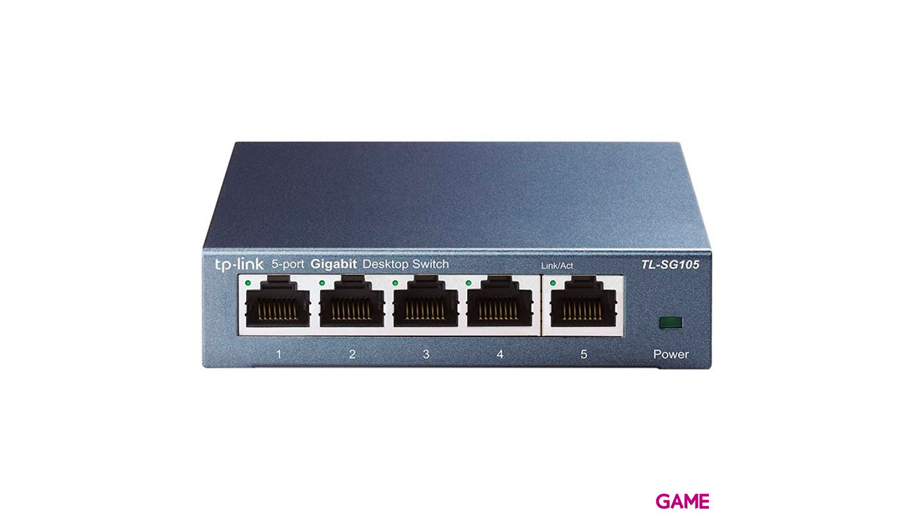 TP-Link TL-SG105 Gigabit Ethernet (10/100/1000) Negro - Hub Switch-1