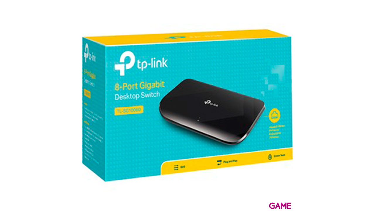TP-LINK TL-SG1008D No administrado Gigabit Ethernet (10/100/1000) Negro-5