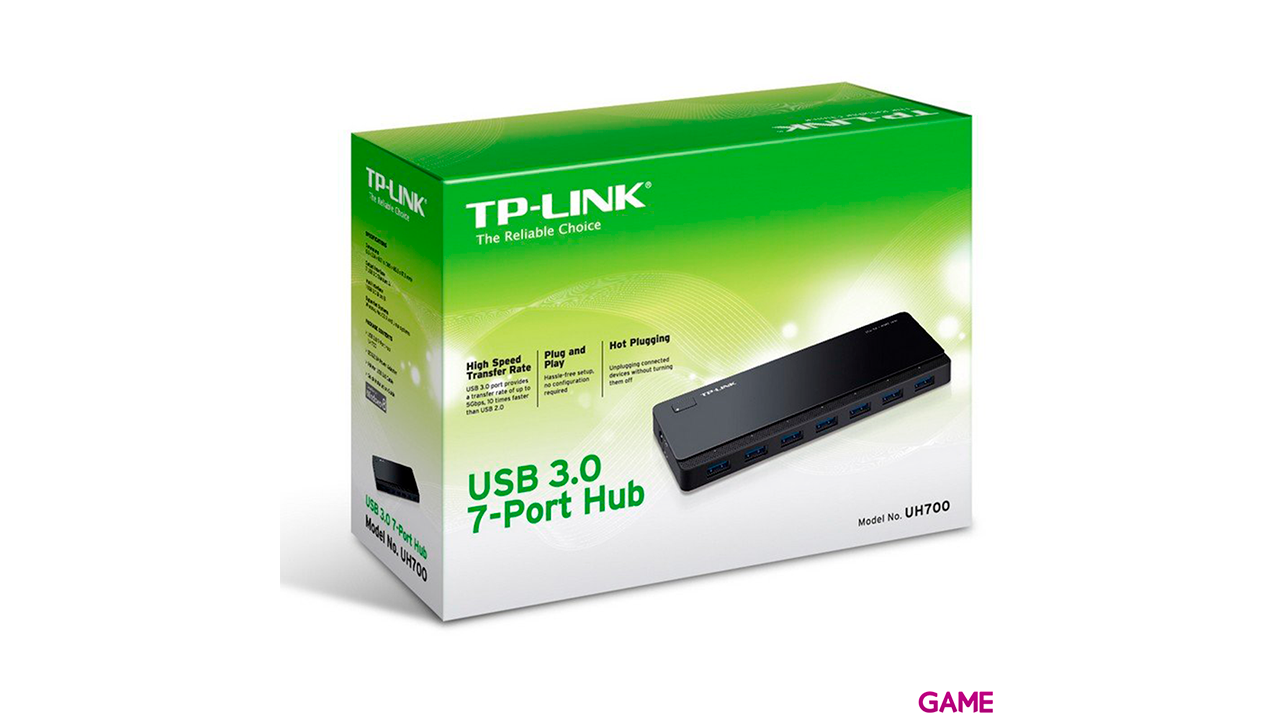 TP-LINK UH700 USB 3.2 Gen 1 (3.1 Gen 1) Micro-B 5000 Mbit/s Negro-2
