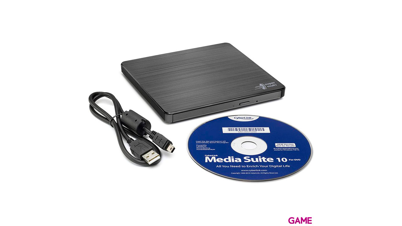 LG Ultra Slim Portable Blanca - Regrabadora DVD-0