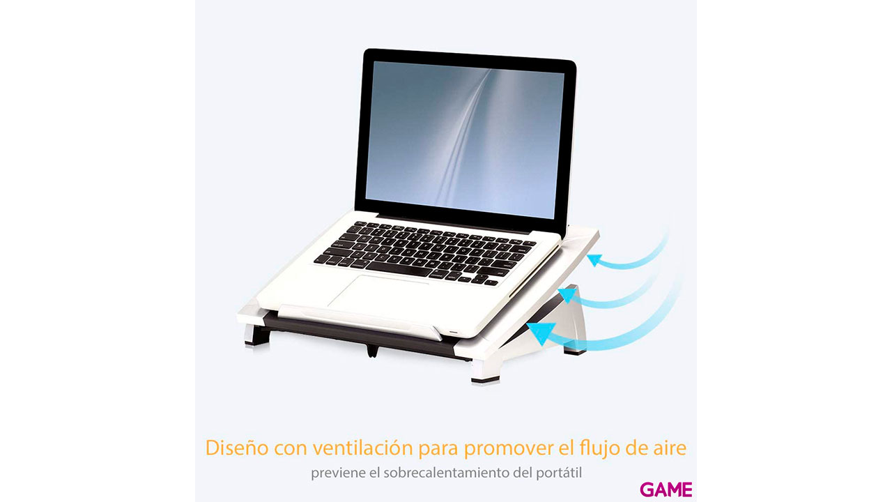 Fellowes 8032001 soporte para ordenador portátil Negro 43,2 cm (17