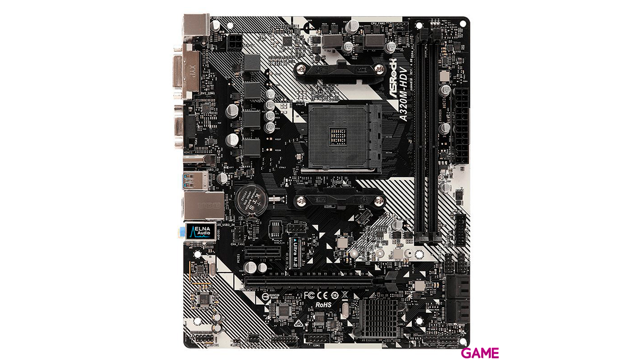 ASRock A320M-HDV R4.0 Zocalo AM4 Micro ATX AMD A320 - Placa Base-1