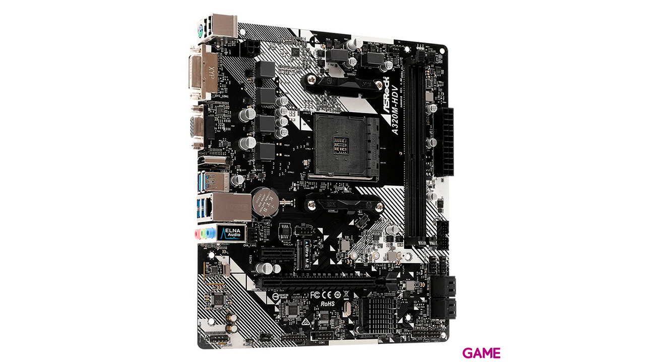 ASRock A320M-HDV R4.0 Zocalo AM4 Micro ATX AMD A320 - Placa Base-2