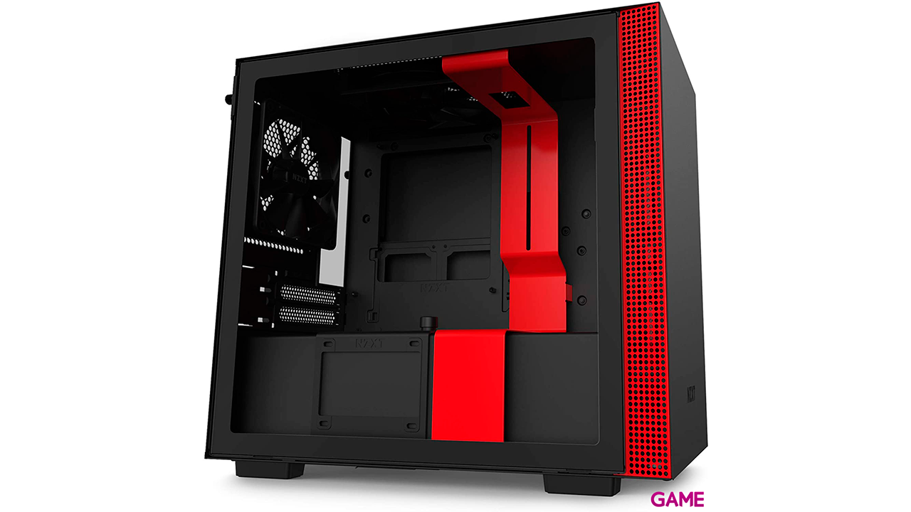 NZXT H210 Mini Tower Negro, Rojo-2