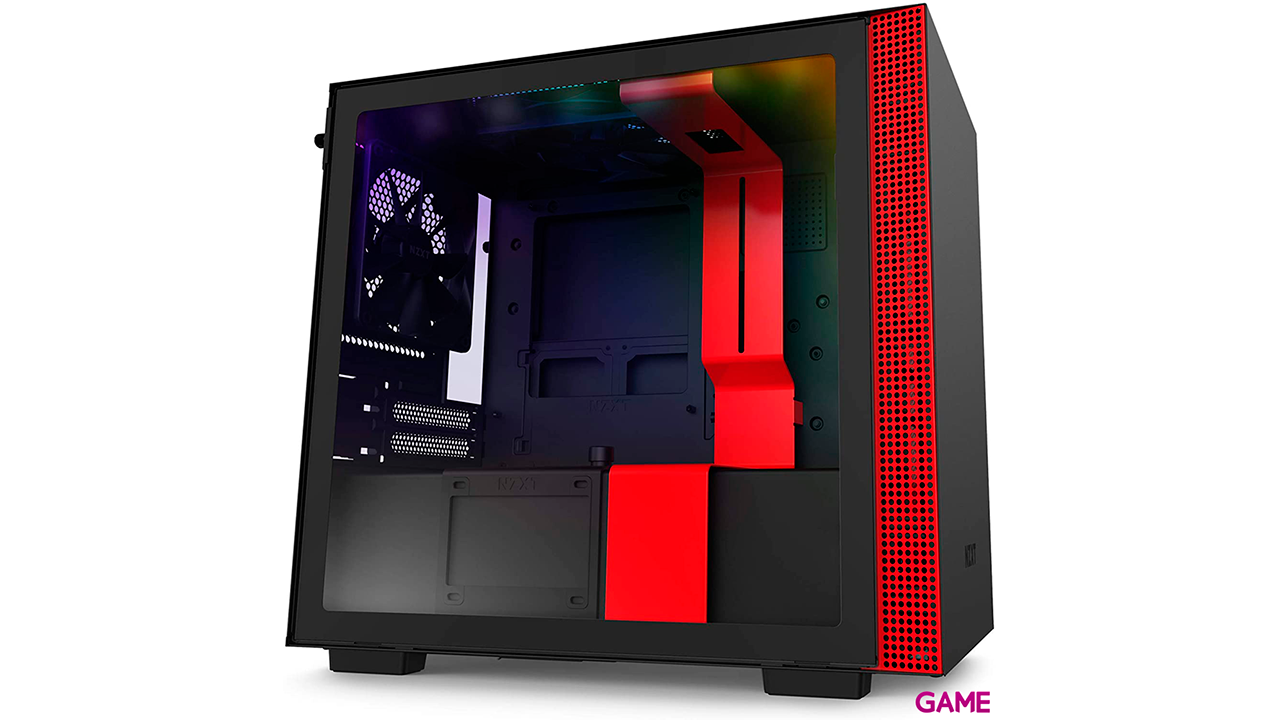 NZXT H210i Matte Black Red Mini Tower Negro, Rojo - Caja Ordenador-2