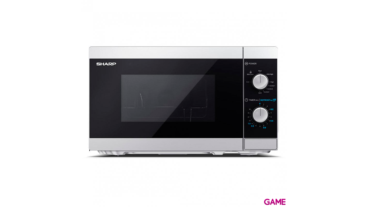Sharp YC-MG01E-S 20L 800W Negro Gris - Microondas-0