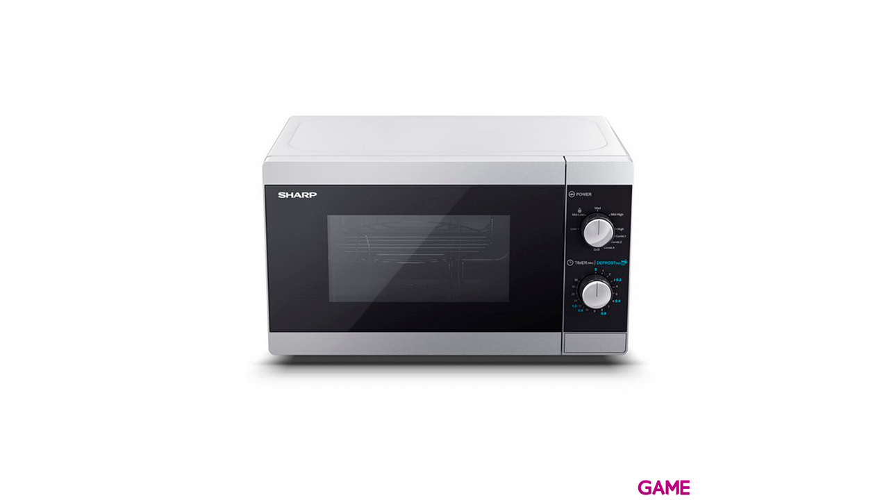 Sharp YC-MG01E-S 20L 800W Negro Gris - Microondas-1