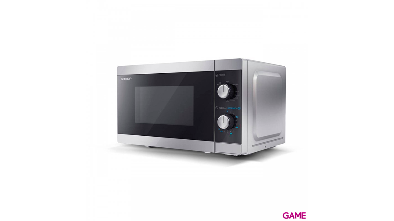Sharp YC-MG01E-S 20L 800W Negro Gris - Microondas-2