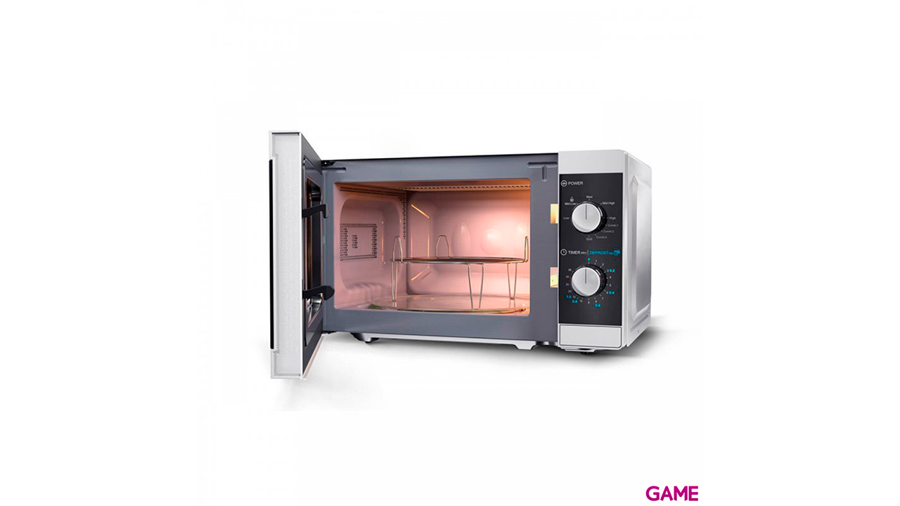 Sharp YC-MG01E-S 20L 800W Negro Gris - Microondas-3