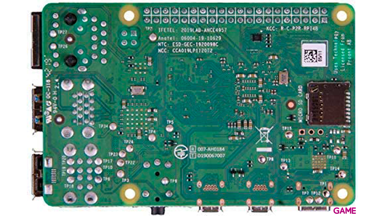 Raspberry Pi 4 Model B placa de desarrollo 1,5 MHz BCM2711-6
