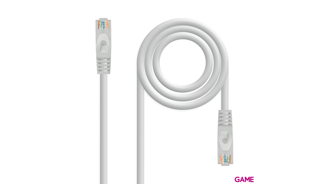 Nanocable Cable de red latiguillo RJ45 LSZH Cat.6A UTP AWG24, Gris, 7.0 m-0