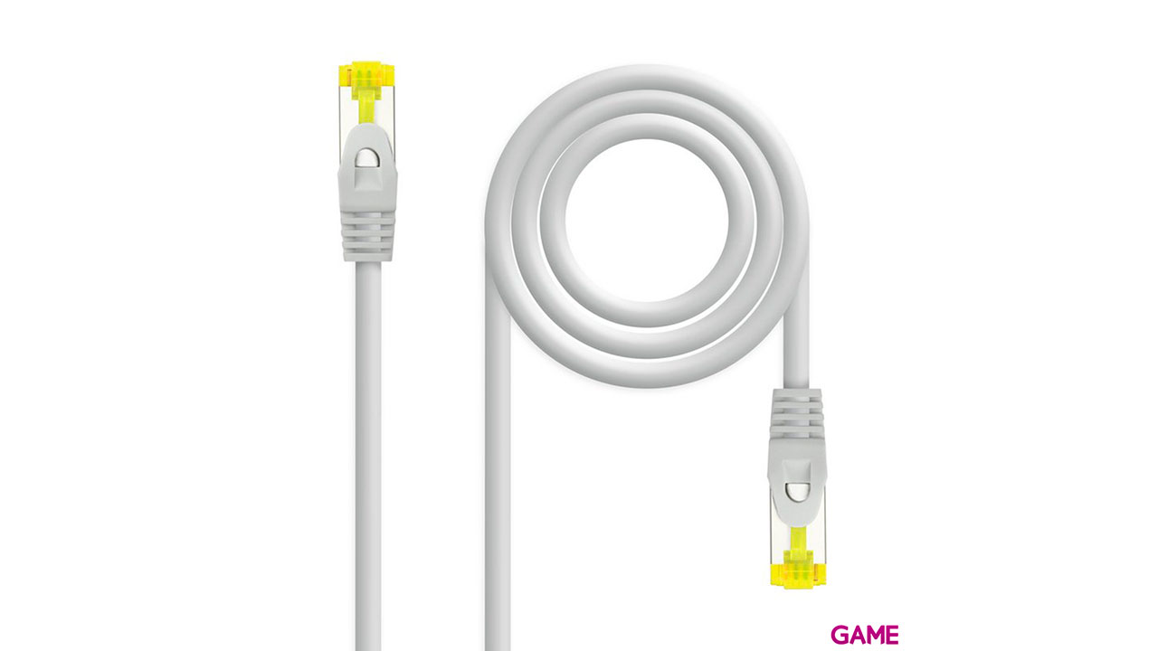 Nanocable Cable de red latiguillo RJ45 LSZH Cat.6A SFTP AWG26, Gris, 1.0 m-0