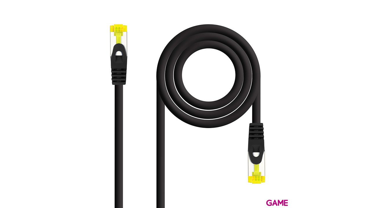 Nanocable Cable de red latiguillo RJ45 LSZH Cat.6A SFTP AWG26, Negro, 3.0 m-0
