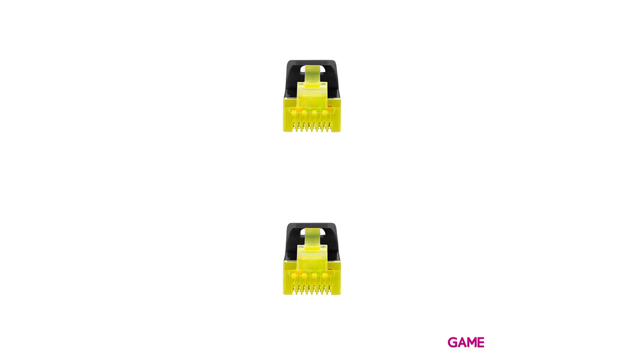 Nanocable Cable de red latiguillo RJ45 LSZH Cat.6A SFTP AWG26, Negro, 3.0 m-2