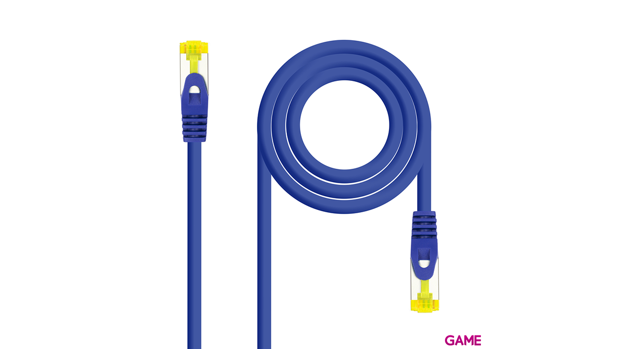 Nanocable Cable de red latiguillo RJ45 LSZH Cat.6A SFTP AWG26, Azul, 3.0 m-0
