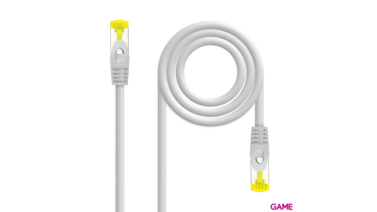 Nanocable Cable de red latiguillo RJ45 LSZH Cat.6A SFTP AWG26, Gris, 7.0 m-0