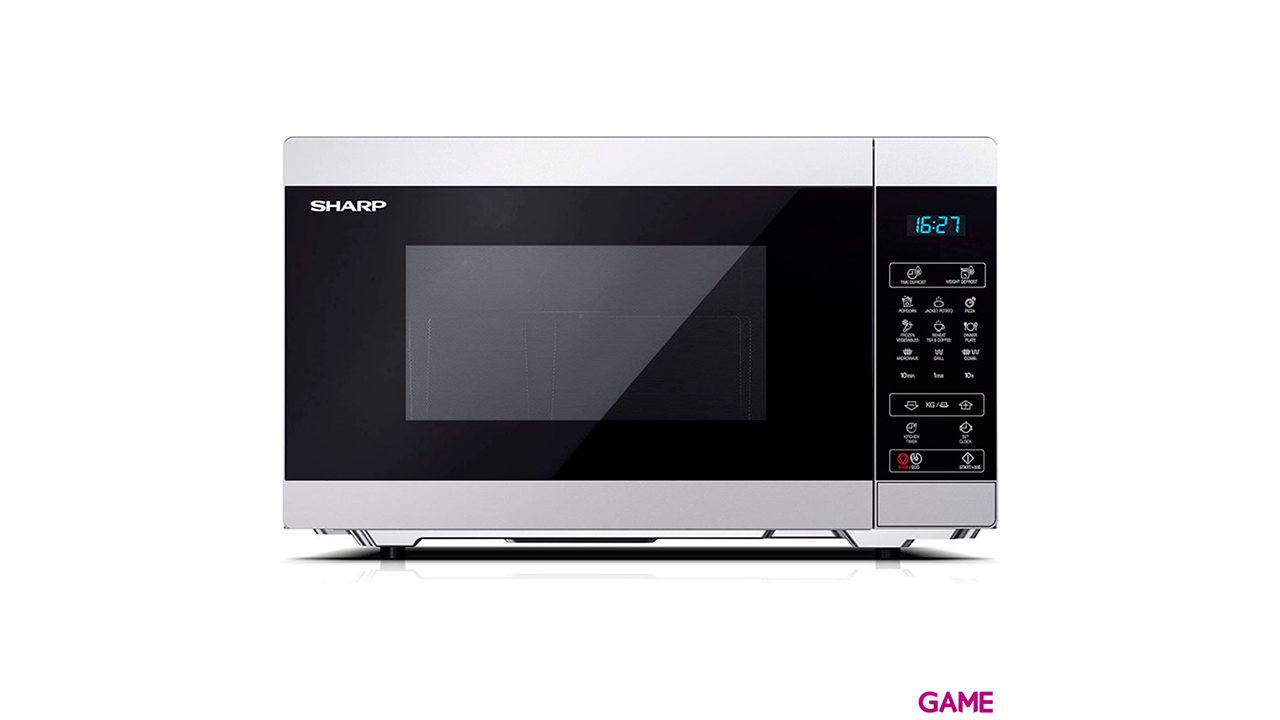 Sharp Home Appliances YC-MG51E-S 25L 900W Metálico - Microondas-0