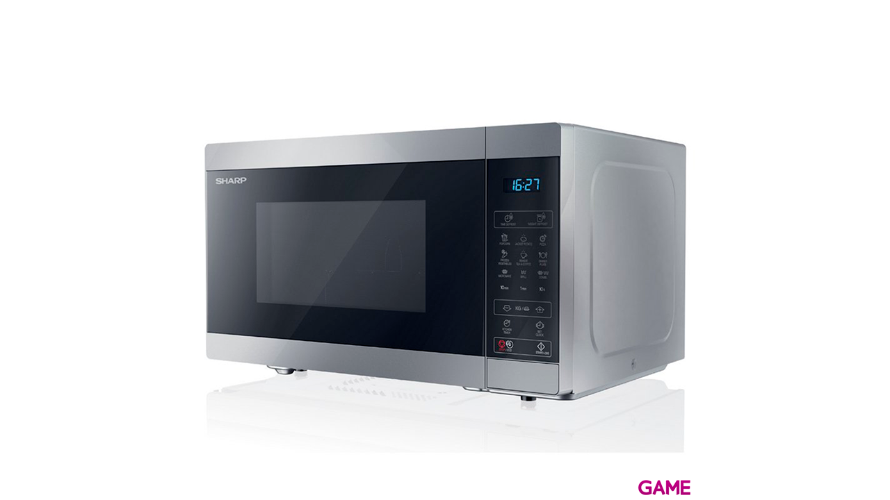 Sharp Home Appliances YC-MG81E-S con grill 28l 900W Negro Gris - Microondas-1