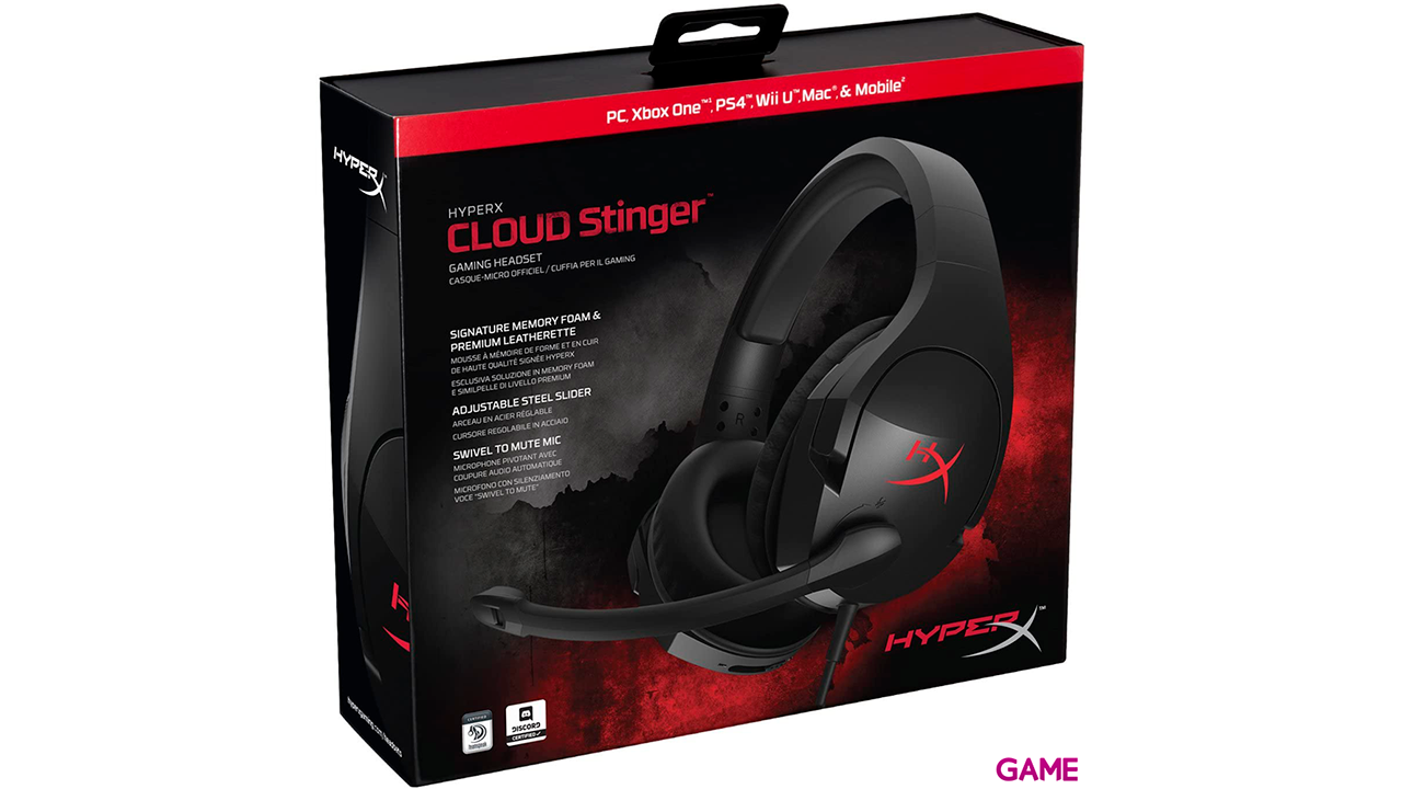 HyperX Cloud Stinger PS4 Auriculares Diadema Negro-3