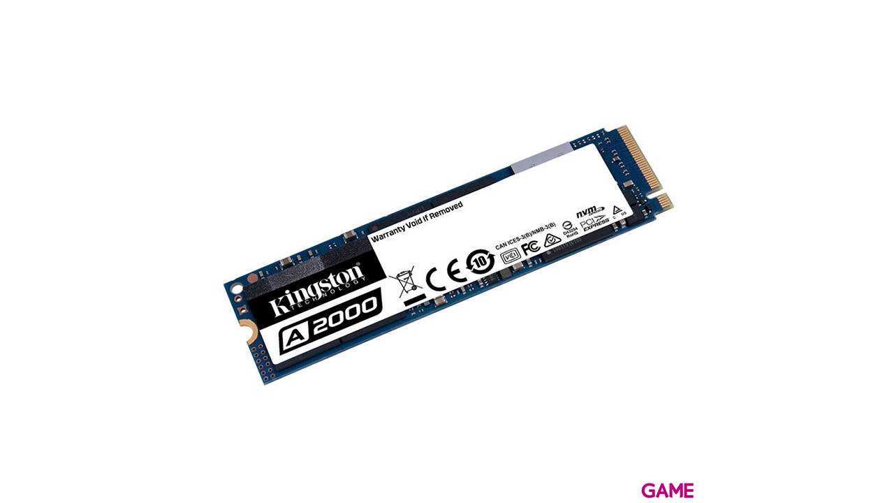 Kingston Technology A2000 M.2 500 GB PCI Express 3.0 3D NAND NVMe-1