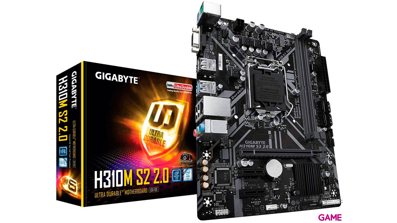 Gigabyte H310M S2 2.0 LGA 1151 Zocalo H4 Micro ATX Intel® H310 - Placa Base-0
