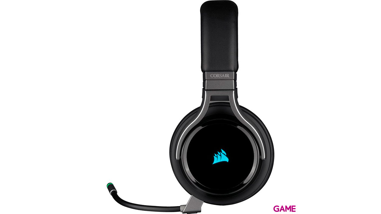Corsair Virtuoso RGB - Carbono - 7.1 PC-PS4-PS5 - 3.5mm - XBOX-SWITCH-MOVIL - Auriculares Gaming Inalámbricos-1