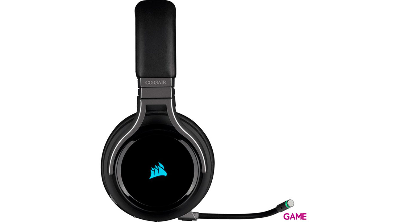 Corsair Virtuoso Wireless RGB 7.1 Carbono 3.5mm - PC-PS4-PS5-XBOX-SWITCH-MOVIL - Auriculares Gaming-2