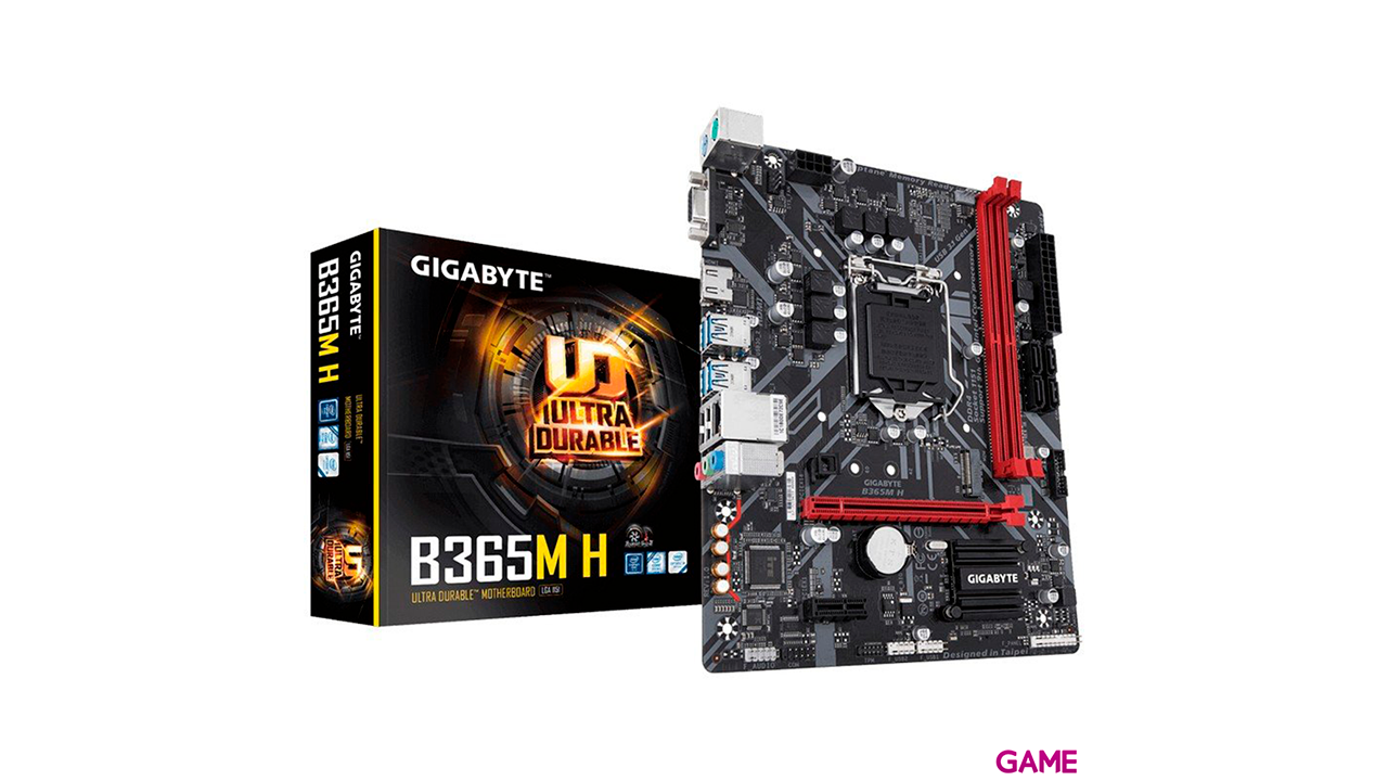 Gigabyte B365M H LGA 1151 Zocalo H4 Micro ATX Intel B365 - Placa Base-0
