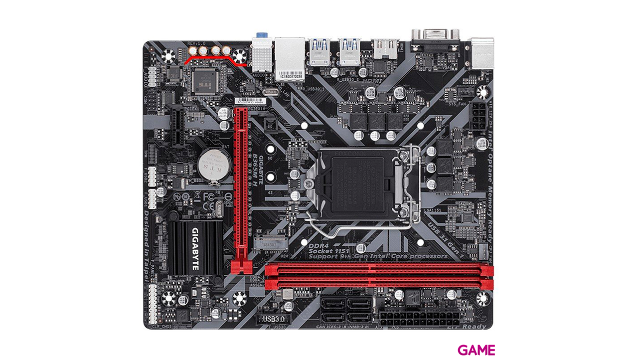 Gigabyte B365M H LGA 1151 Zocalo H4 Micro ATX Intel B365 - Placa Base-1
