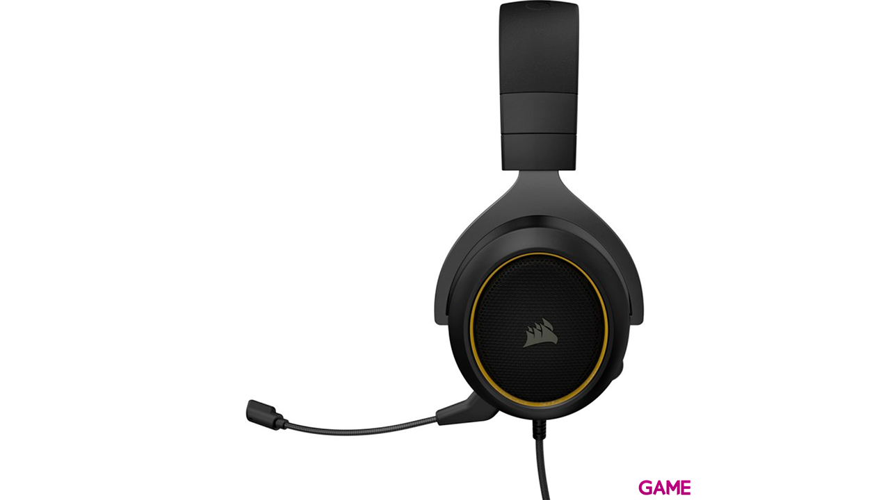 Corsair HS60 PRO STEREO Negro-Amarillo -PC-PS4-PS5-XBOX-SWITCH-MOVIL - Auriculares Gaming-1